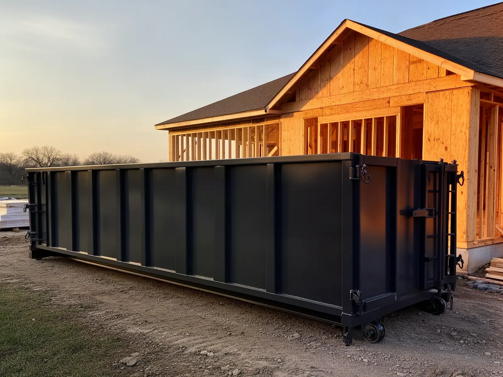 Roll-off dumpster from Old Ranch Dumpster Rental in St. Cloud, MN